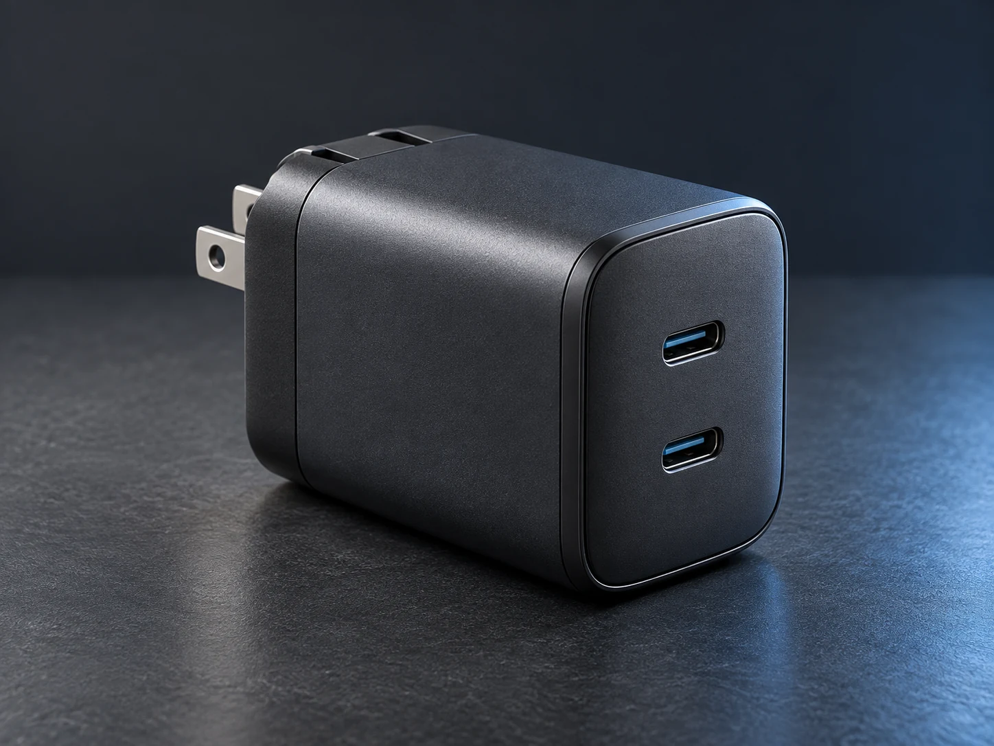 Original illustrative concept of Dual-port desk charger concept