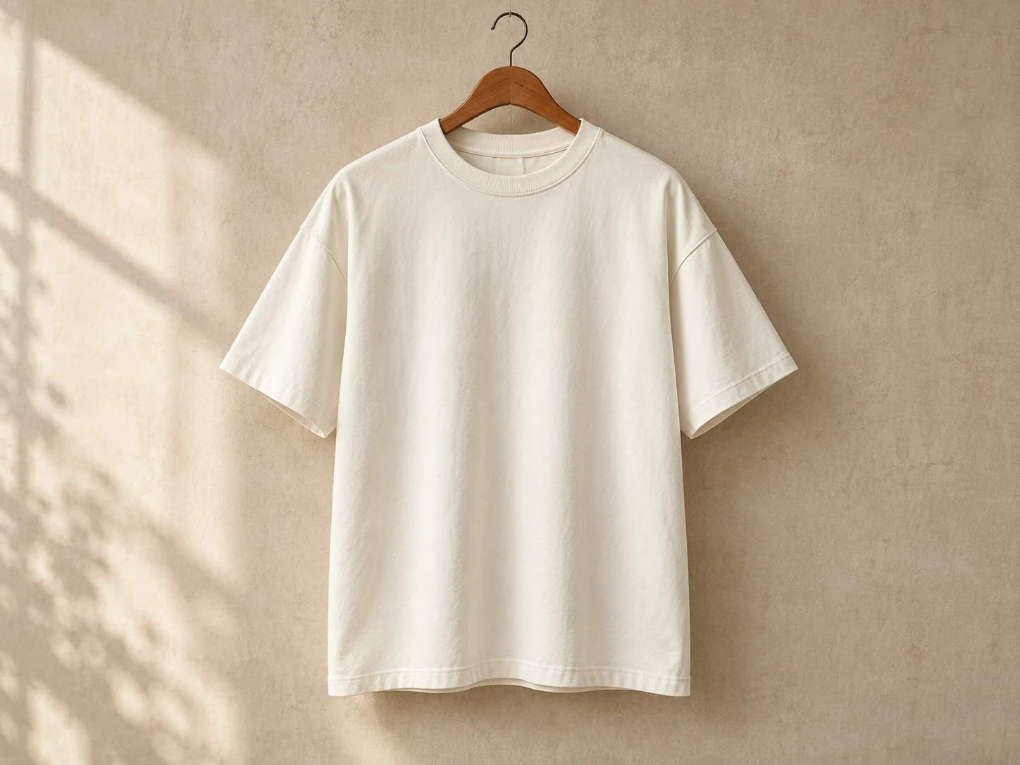 Original illustrative concept of Heavyweight relaxed crewneck concept