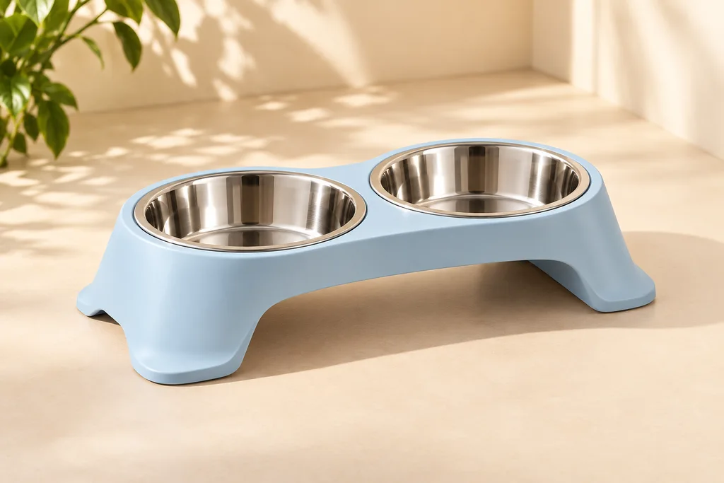 Original AI concept product scene: Table / feeding tray