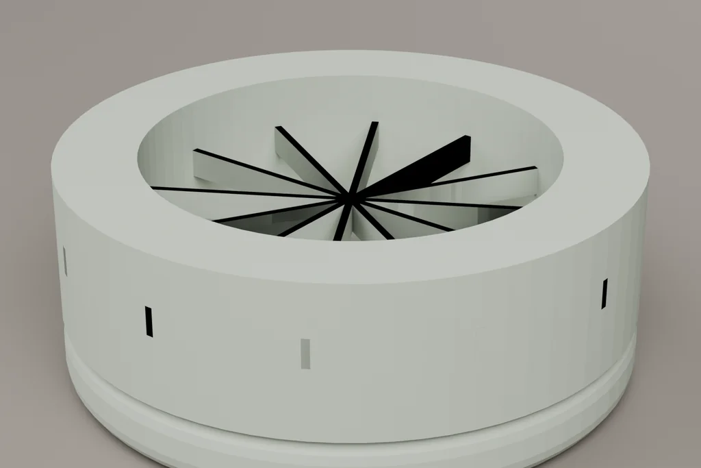 Original 3D render of a bolstered bed.