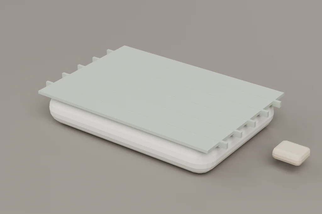 Original 3D render of a loose cushion.