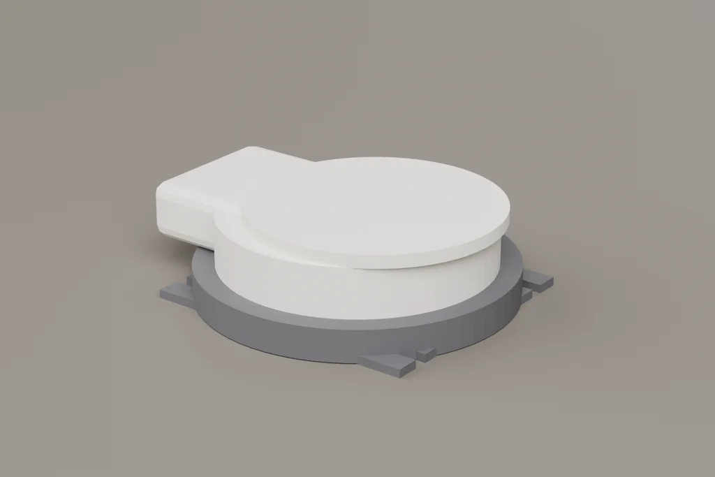 Original 3D render of a sole stack.