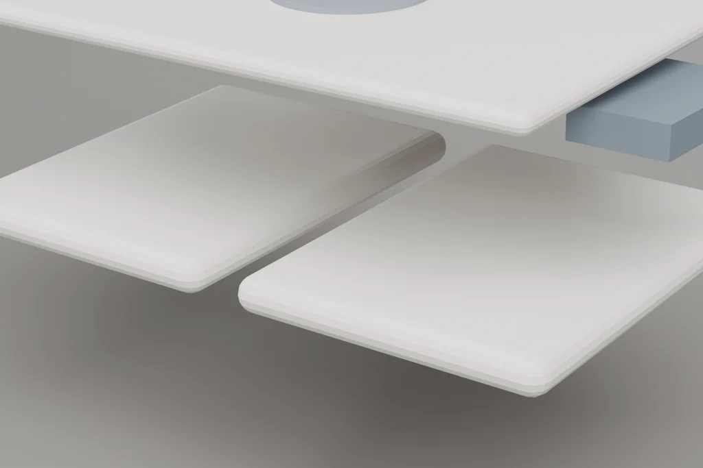 Original 3D render of a tee body.