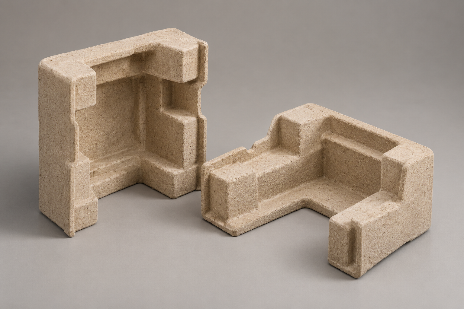 Moulded corner cushion — AI-generated fictional concept