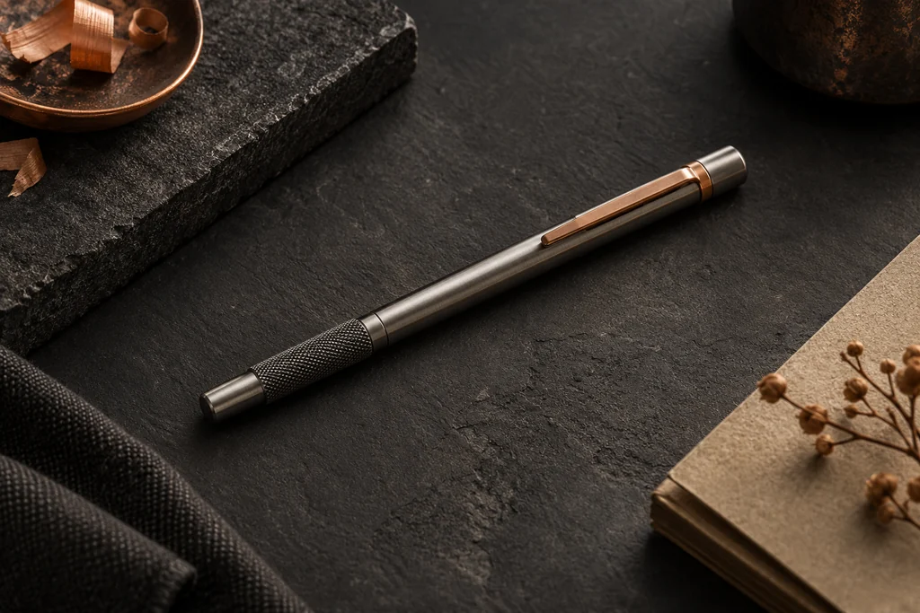 Pocket Scriber / fictional A slender capped body with a small grip area