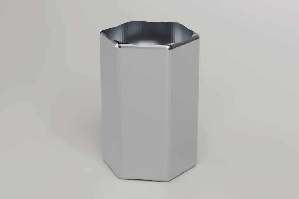 Original 3D render of a hex standoffs.