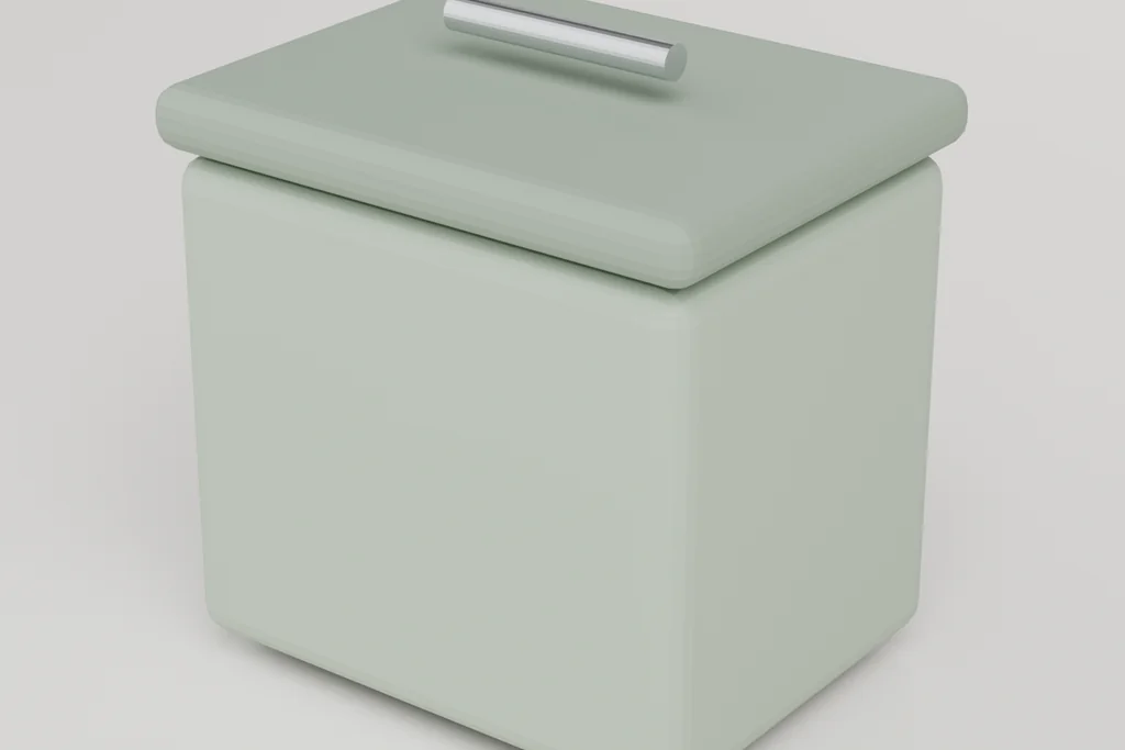 Original 3D render of a compost caddy.