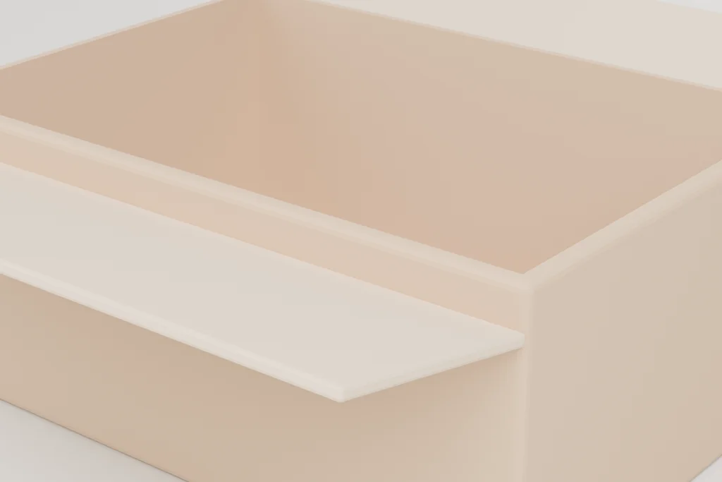 Original 3D render of a shipping case.