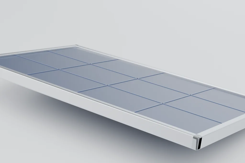 Original 3D render of a framed module.