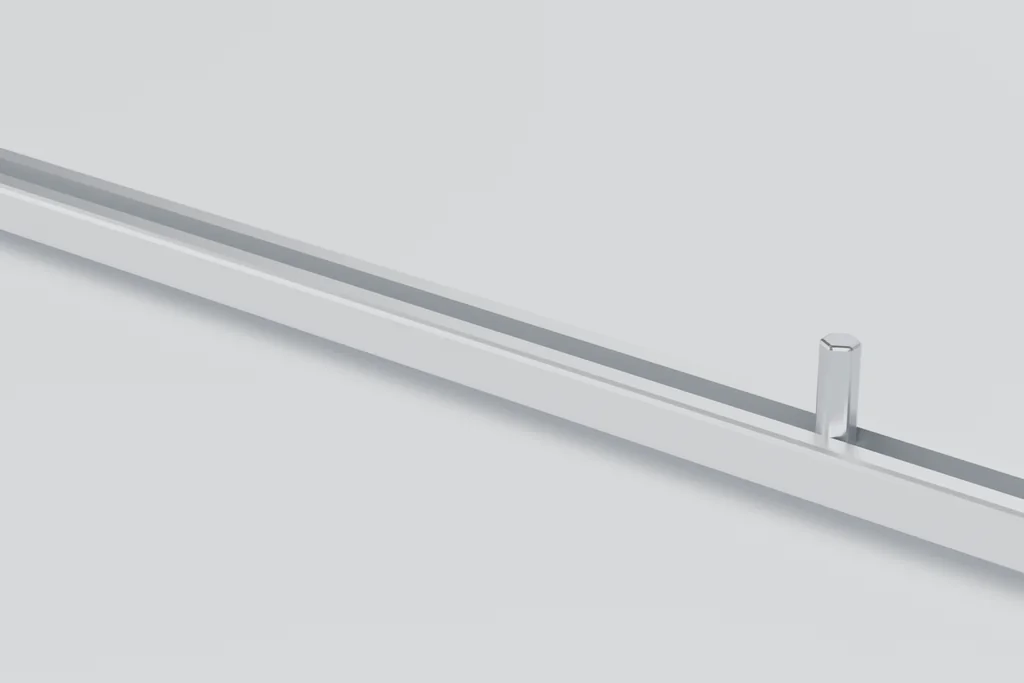 Original 3D render of a mounting rail.