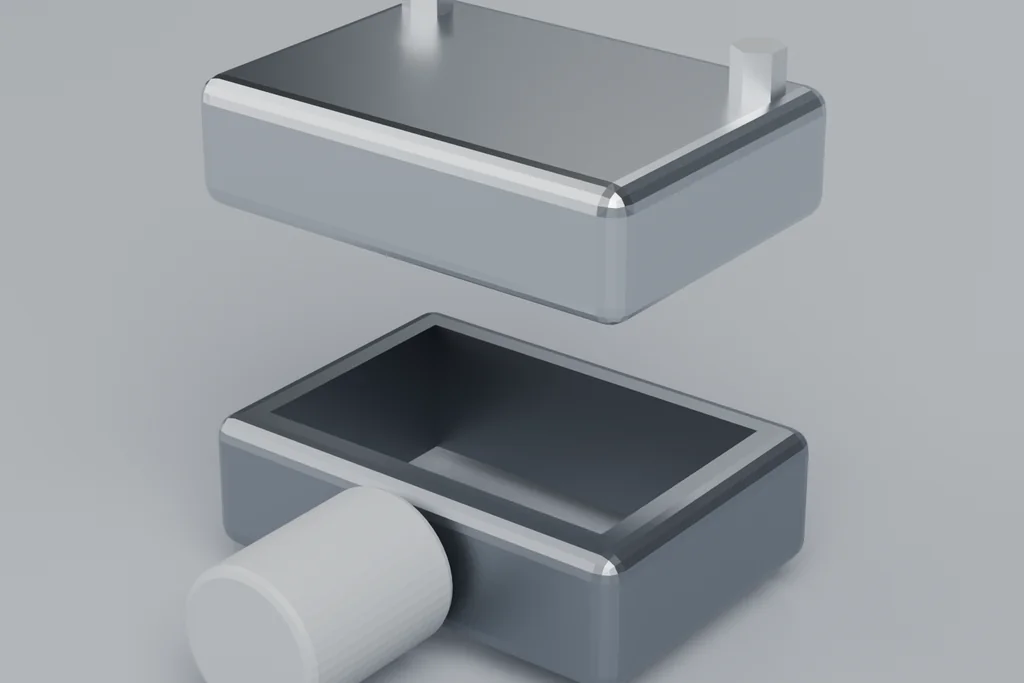 Original 3D render of a shielded backshell.
