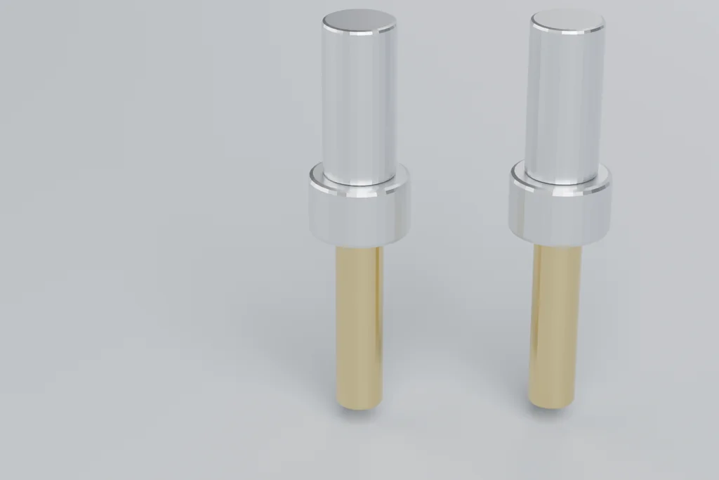 Original 3D render of a crimp contact.