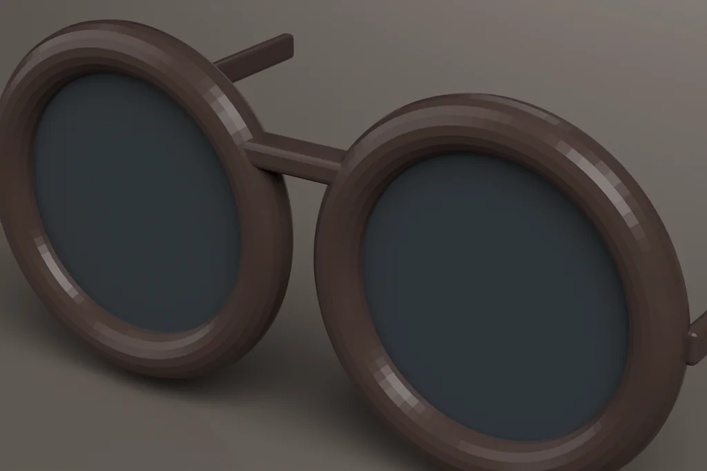 Original 3D render of a acetate frame.
