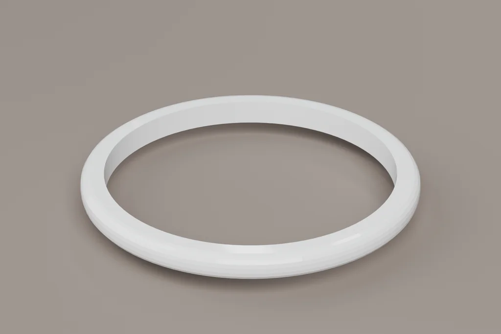 Original 3D render of a lens blank.