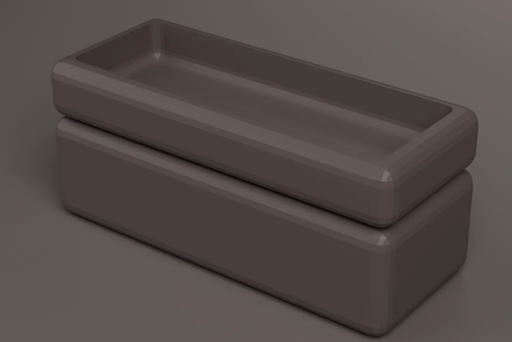 Original 3D render of a hard case.