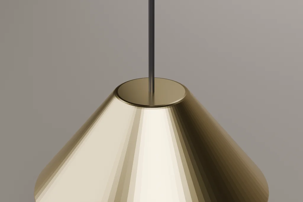 Original 3D render of a pendant shade.