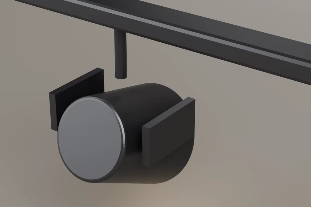 Original 3D render of a track spotlight.