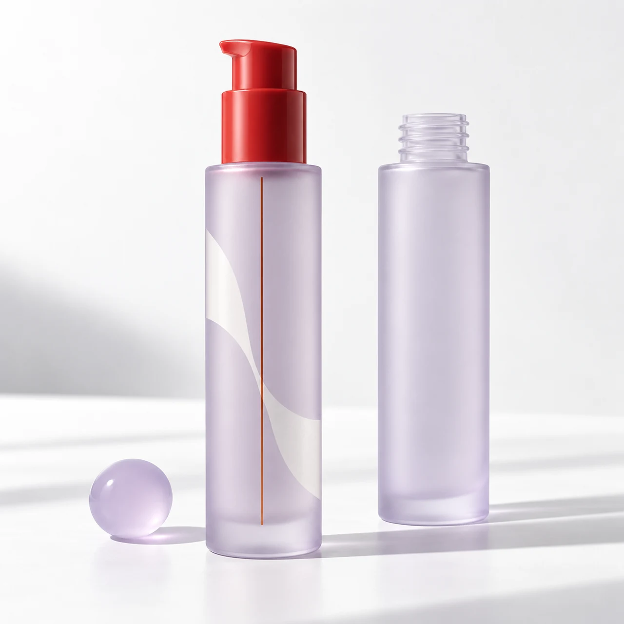Generated concept of Frosted serum bottle