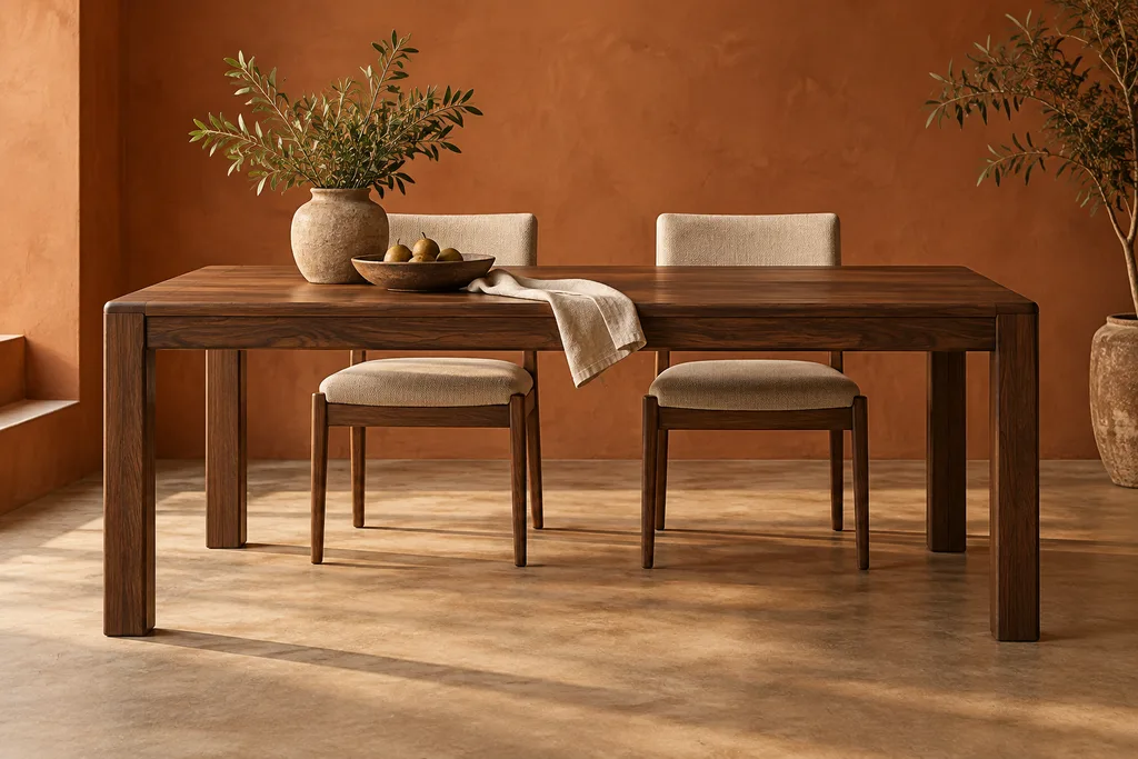 Original appearance concept: dining rect table, fictional furniture appearance; not a verified construction