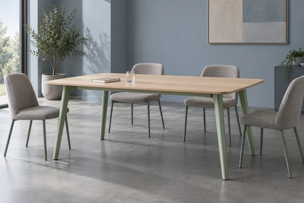 Original appearance concept: office meeting table, fictional furniture appearance; not a verified construction