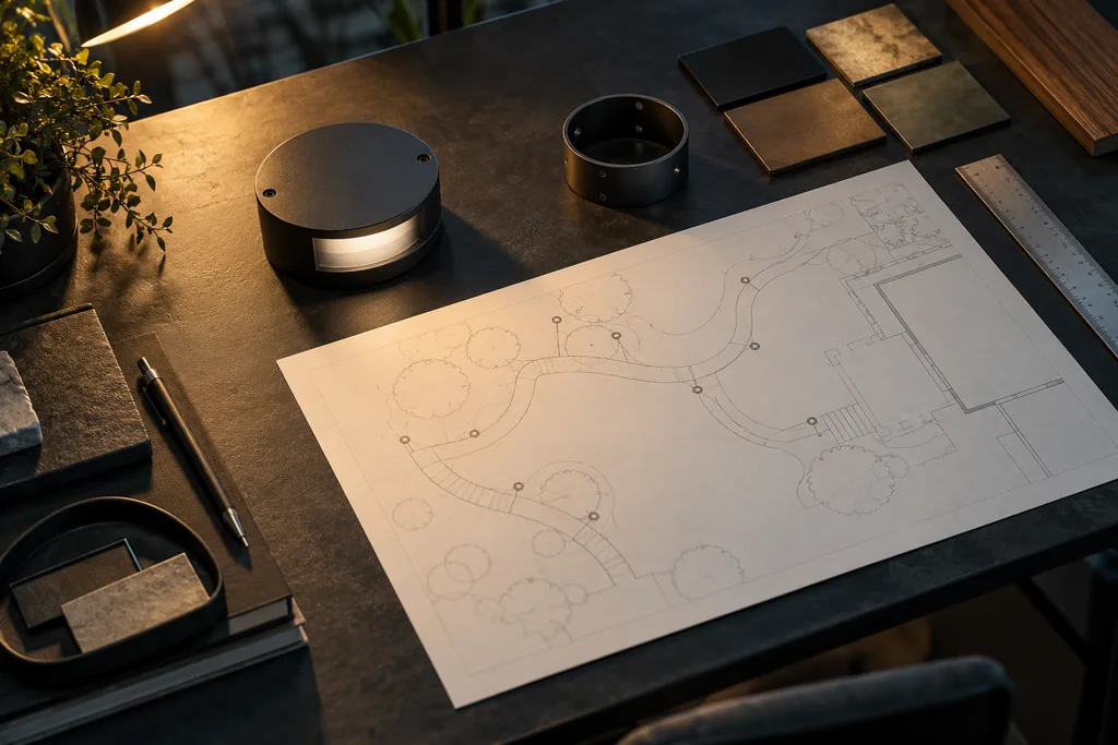 Original AI concept photograph: lighting process