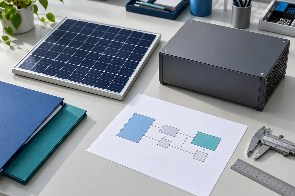 Original AI concept photograph: solar process
