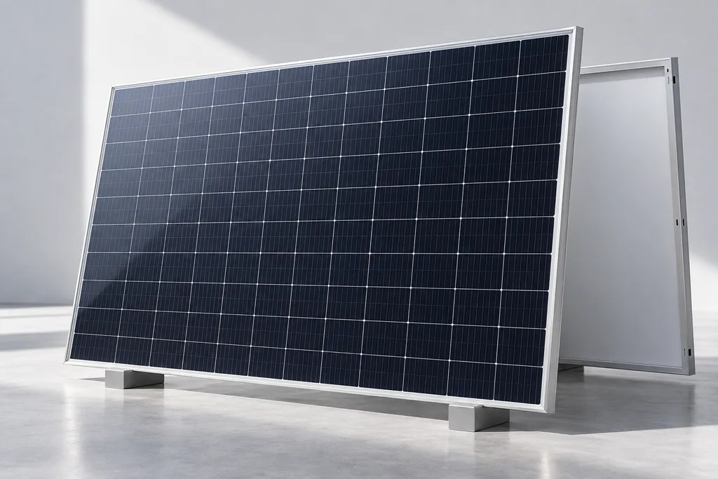 Original AI concept photograph: solar pv module