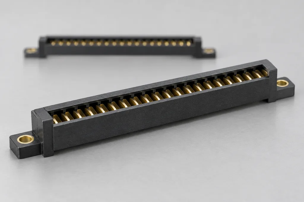 Original AI appearance concept: connector edge socket; not a verified product